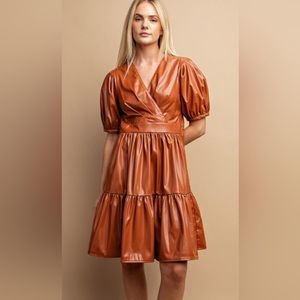 Marissa Leather Dress